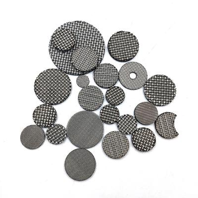 China Kinds Filtration Industry China Manufacturer Stainless Steel Single Layers Sintered Wire Mesh Discs For Cylinder Filter for sale