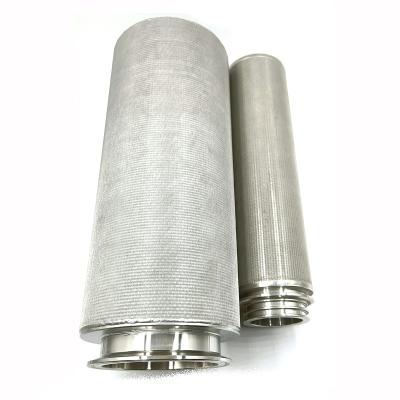 China Hot Selling Sintered Industrial Stainless Steel Filtration Hotels Filter Cartridges for sale