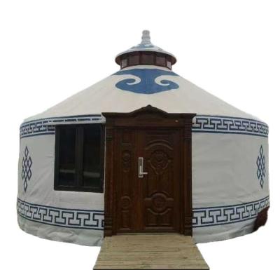 China Water Proof 5m Height 4 Season Waterproof Cloth Modern Luxury Yurt  yurt house for sale