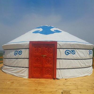 China Diagonal Bracing Type Mongolian Canvas Price Ger Winter 6m HouseFelt 10 Meter Traditional Wooden Yurt For Sale for sale