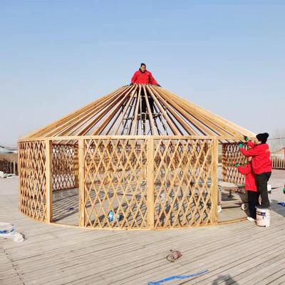 China Water Proof Jinyuanli wood Ger Yurt House For Sale With Track for sale