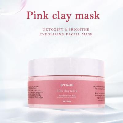 China Damage Natural Organic Kaolin Release Private Label Cleansing Moisturizing Pink Clay Mask Powder for sale