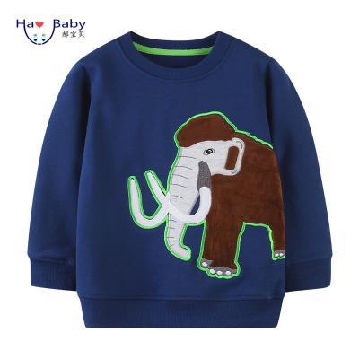 China 2022 Hao Baby Boys Toddler QUICK DRY Cartoon Embroidered Autumn New Children Infant Cotton Sweater Long Sleeve Sweater for sale