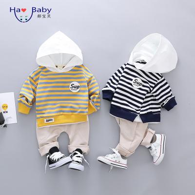 China Hao Baby antibacterial two-piece set of new 2020 summer children's short-sleeved plaid boy's dress suit for sale