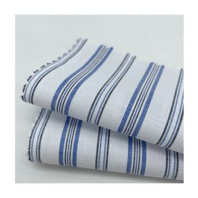 China Wholesale Bluk Pure Ready To Ship 100% Pure Cotton Yarn Dyed Linen Wicking Fabric For Stripe Shirts for sale