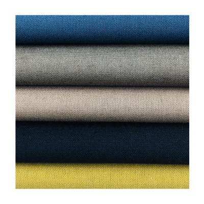 China 76%T 19%C 5%L Polyester Cotton Linen Fabrics Single Dyed Fabric Shrink-resistant for sale