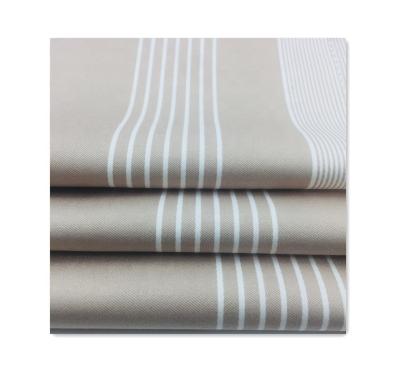 China Wholesale 98%C 2%SP Organic Cotton Spandex Stretched Yarn Dyed Stripe Satin Curtain Fabric for sale