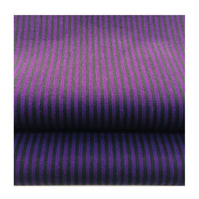 China Breathable Cotton Polyester Spandex Hot Selling Stripe Loaf Dyed Fabric for sale