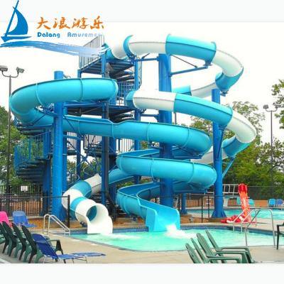 China UV protection/outdoor slide fiberglass water pool prevention high temprature swimming pool slide custom design water slide factory direct for sale