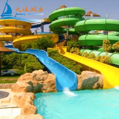 China UV Protection / High Temprature Prevention Water Play Equip Slide Fiberglass Slide Maker Pool Slide Water Park Equipment for sale