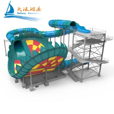 China UV protection / high temprature prevention water park slides manufacturers fiberglass water slide for sale supplier equipment water park for sale