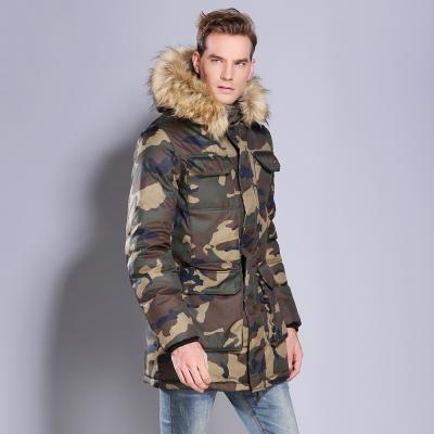 China 2021 Anti-wrinkle hot sale men fashion parka jacket men winter parkas men fur parka for sale