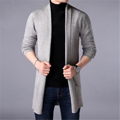 China Anti-wrinkle 2021 high quality sale men warm cardigan sweater long knit cardigan coat cardigan long for sale