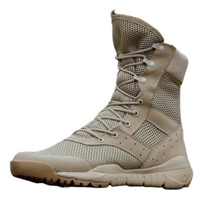 China Outdoor Climbing Shoes Men Lightweight Mountain Wear-Resistant Trekking Large Size Non-slip Hiking Boots Military Tactical Rubber Sole Boots for sale