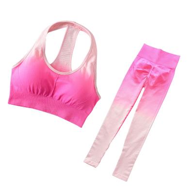 China Breathable Private Label Moisture Wicking Nylon Yoga Wear Workout Yoga Clothes Sets for sale