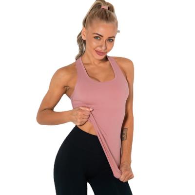 China Latest Design Top Quality Women's Breathable Gym Running Breathable Yoga Fitness Vest for sale