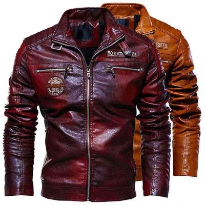 China 2021 fashion waterproof female with good product quality leather bomber jacket men for sale