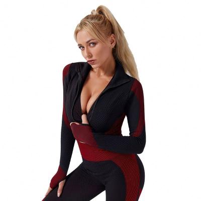 China The new breathable fashion Tik-tok style with the strength store yoga jacket places for sale