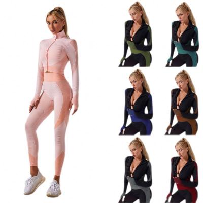 China New Tik Tok Breathable Spandex Yoga Sets With Good Quality Nylon for sale