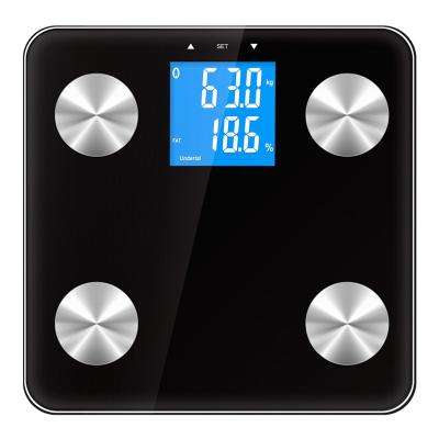 China Black Key Professional Smart Bathroom Solvent Analyzer Body Fat Scales Fat Scales for sale