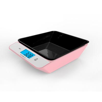 China With Scale Tray Electronic Kitchen And Pound Measuring Cup Vegetable Food Weighing Scale for sale