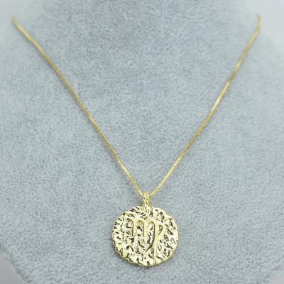 China CLASSIC homeshing hot selling 12 zodiac charm pendant necklace fashion horoscope jewelry gift 18k Virgo sign gold for sale