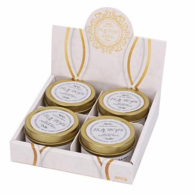 China 2022 New Arrivals Aluminum Tin Jar Soy Candles Private Label Luxury Unique Decorative Christmas Wedding Gold Scented Candle for sale