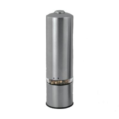 China Best Selling Kitchenware Quality Inch Press 16cm Stainless Steel Round Shape Salt Mills Electric Pepper Grinder for sale