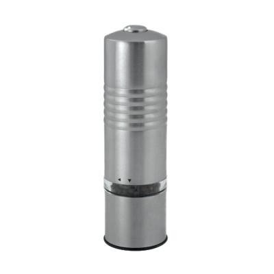 China Best Quality 16cm Inch Kitchenware Sale Round Shape Stainless Steel Electric Salt Pepper Grinders Press Mills for sale