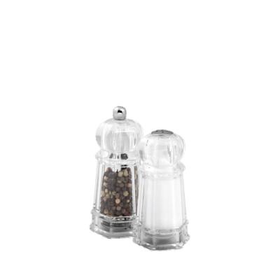 China Peppermill Kitchenware Premium Clear Acrylic and Salt Shaker Set for sale