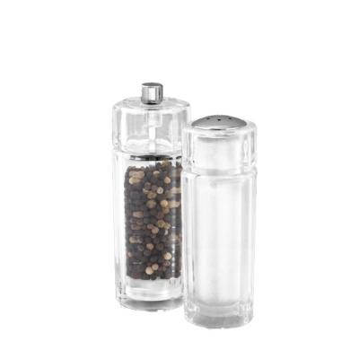 China Peppermill Modern Kitchenware Clear Acrylic and Salt Shaker Set for sale