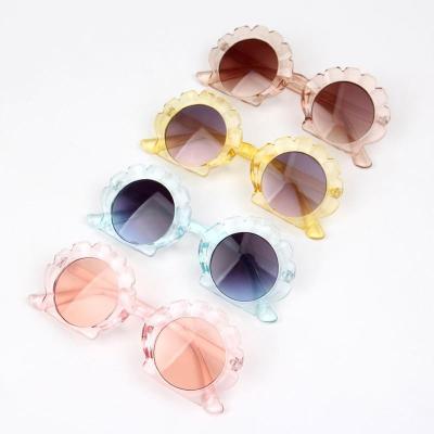 China Fashion Sunglasses Wholesale Cute Shell Shape Sun Glasses Kids Boys Girls Children Multicolor Baby Cheap Sun Glasses for sale