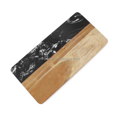 China High grade viable wholesale practical acacia wood cutting board with marble for sale