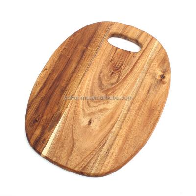 China Factory Wholesale Disposable High Grade Acacia Wood Chopping Chopper With Easily Grip Handle for sale