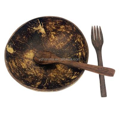 China Factory direct viable turned wooden salad bowl with spoon and fork for salad pasta fruit for kitchen for sale