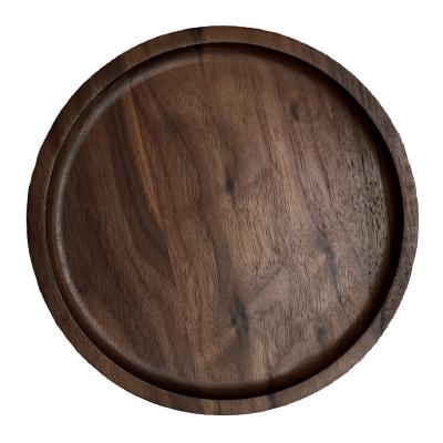 China Factory Price Wooden Salad Bowl Food Safe Sustainable Tableware Wooden Serving Dish With Certificate Food Safe For Wooden Kitchen Tableware for sale