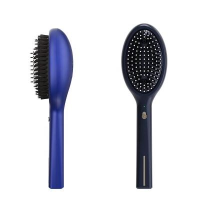 China 2022 Waterproof New Product Launched Portable Home Use Ionic Hair Straightener Brush With Negative Oxygen Ions for sale