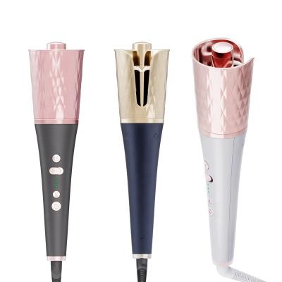 China For Home Wholesale Professional Curler Barrel Professional Curly Hair Ceramic Coating Wand Automatic Rotating Curling Iron for sale