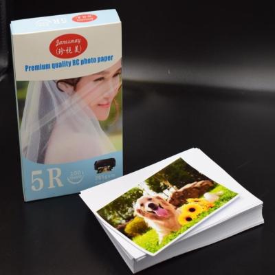 China Semi Glossy 5x7 5R Resin Coated Photo Paper for sale