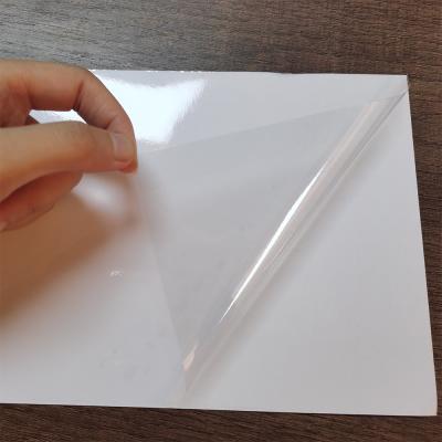 China Self Adhesive Soft Touch PVC Laminating Pouch Film for sale