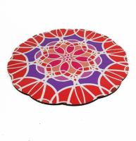 China 4m Thickness Lace Round Blank Sublimation Placemats for sale