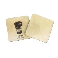 Cina Quadrato di legno Cork Coasters Double Sides Printable del MDF dello spazio in bianco di sublimazione di trasferimento in vendita