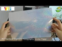 PET Holographic Vinyl Sticker Paper