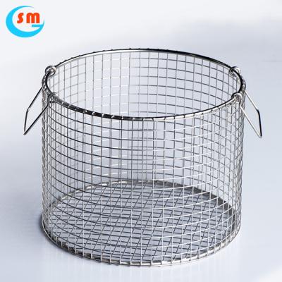 China High Sustainable Flexibility Kitchen Cooking Steel Wire Mesh Baskets for sale