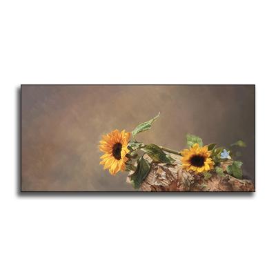 China Home Decoration Art Oil Painting Artist Hand Painted Realistic Sunflower Handmade Original Realistic Painting for sale