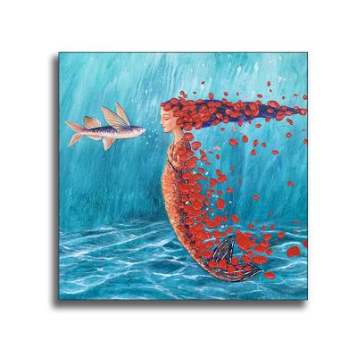 China Modern Handmade Fish For Room Modern Art Paintings Colorful Abstract Canvas Paintings for sale