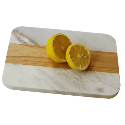 China Wholesale Viable Cheese + Wooden Cutting Boards Factory Price Marble Material Chopper for sale