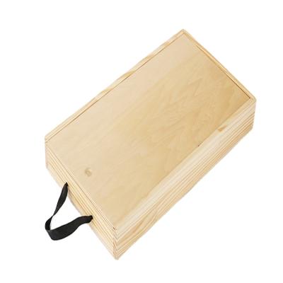 China 18 Inch High Quality Square BBQ Tool Box Easily Cleaned Wood BBQ Accessories Bundles Carry Case for sale