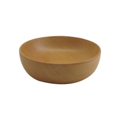 China Natural Wooden Salad Bowl Wood Make Good Quality Fruit Salad for sale