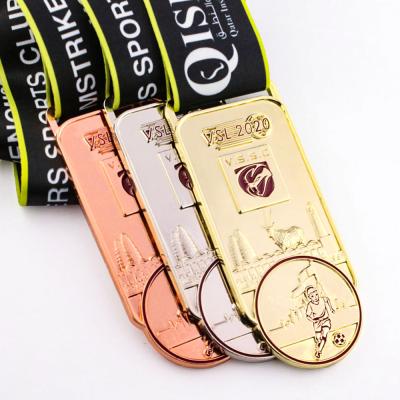 China Custom Europe Factory Price Best Cheap Kids Soccer Sport Medals , Soccer Medals For Kids for sale